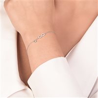 Bracciale Mirco Visconti Donna BRACCIALI FANTASIA in Oro bianco Diamante 0.11 Ct Z557/10 - Z557/10